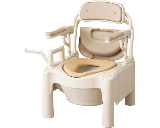 Anju Portable Toilet FX-CP Flip-up Comfortable Deodorizing Type (Soft Seat) / 534-530 1 unit