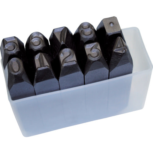 ＴＲＵＳＣＯ　逆数字刻印セット　１３ｍｍ　SKB-130　1 Ｓ