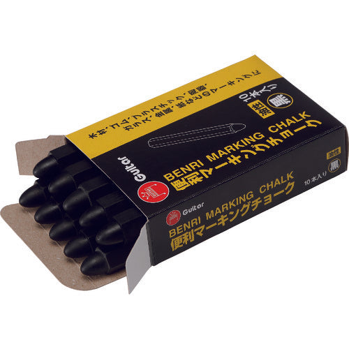 マジックインキ　ギター　便利マーキングチョーク　黒　１０本入　VCMKN-T1-10P　1 箱