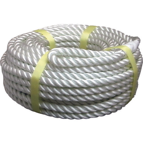 まつうら　電動ウインチ用ナイロンロープ（３打ち）　９ｍｍΦ×１００ｍ　両端アイ加工　NR-3STRAND-9-100　1 巻