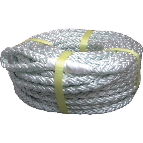 まつうら　電動ウインチ用ナイロンクロスロープ（８打ち）　１０ｍｍΦ×２００ｍ　両端アイ加工　NR-8CROSS-10-200　1 巻