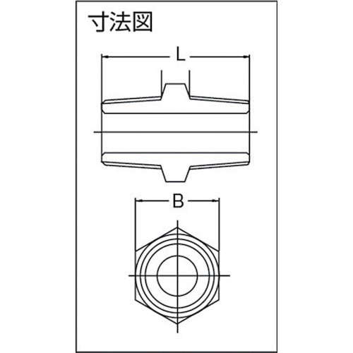 フジトク　６角ニップル　１５Ａ　炭素鋼　6N-PT-15A　1 個