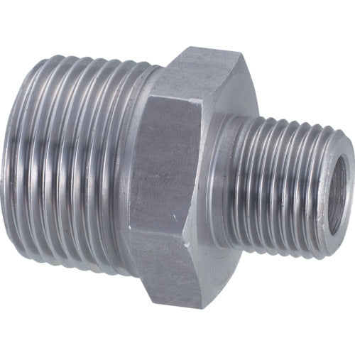 Fujitoku Different Diameter Hexagonal Nipple, Irregular Shape, 10A x 8A, Carbon Steel, 6N-PT-10AX8A, 1 Piece