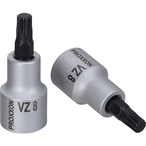 PROXXON XZN 트리플 스퀘어(스플라인) 비트 소켓 1/2” 8mm 83321 1개