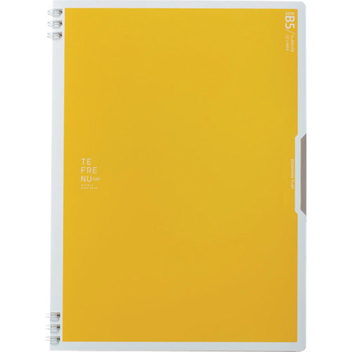 KING JIM 더블 링 노트 테프렌 플랩 세미 B5 황 9805TE-Y 1 권