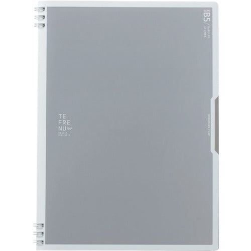 KING JIM 더블 링 노트 테프렌 플랩 세미 B5 그레이 9805TE-GY 1 권