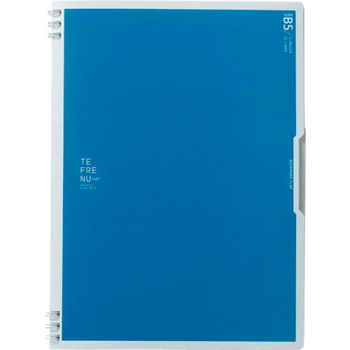 KING JIM 더블 링 노트 Tefrene 플랩 세미 B5 블루 9805TE-B 1 권