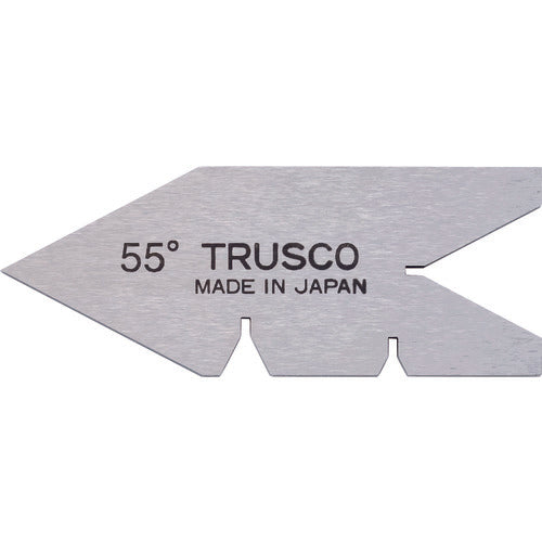 TRUSCO Center Gauge, Hardened, Measuring Range 55°, 55-Y, 1 pc