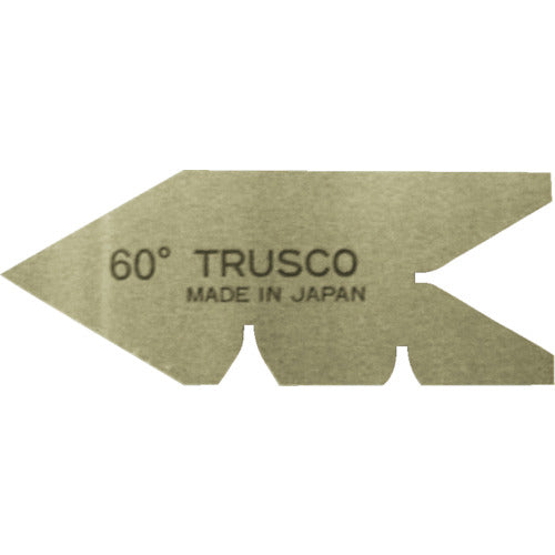 TRUSCO Center Gauge, Hardened, Measuring Range 60°, 60-Y, 1 pc