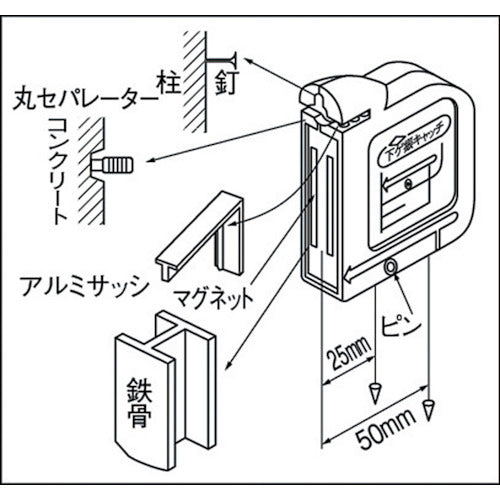 ＴＲＵＳＣＯ　下げ振りキャッチ本体　TSH-45　1 個