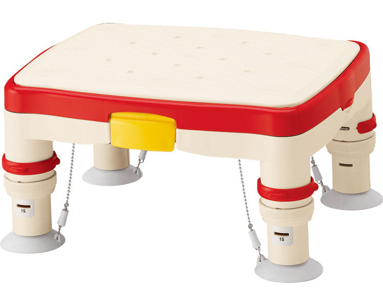 Anju Height-adjustable bathtub stand R "Karupittan" standard with non-slip sheet / 536-480 Red 1 unit
