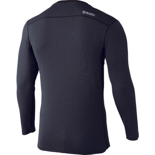 おたふく　【今季完売】ＪＷ−６０２　３９．ＧＹｘＢＫ　ＤＭ・ロングクルーシャツ　Ｌ　JW602-39-L　1 枚