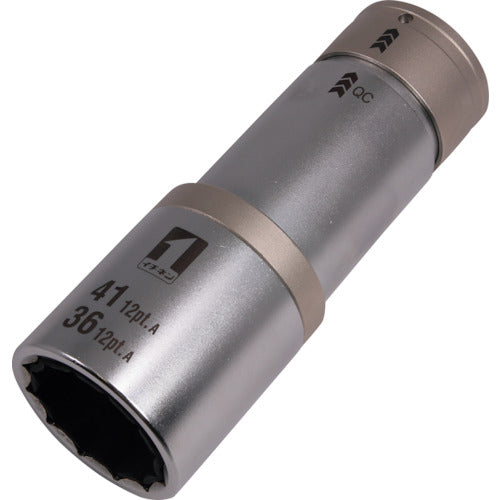 ＭＵＳＴＴＯＯＬ　ＱＣソケット　ダブル　３６／４１ｍｍ　１２角　ＩＭ−６Ｗ３６４１ＩＳＬ−１２Ｋ　19878　1 個