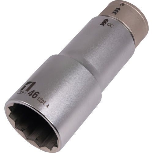 MUSTTOOL QC 소켓 싱글 46mm 12각 IM-6W46SL-12K 19872 1개