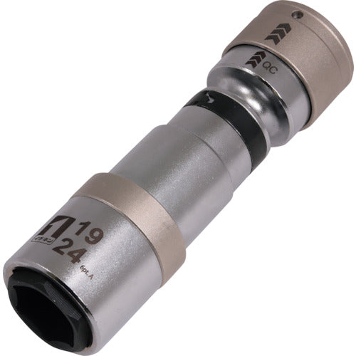 MUSTTOOL QC 소켓 더블 19/24 수진 6각 IM-4W1924 IUN-6K 19855 1개