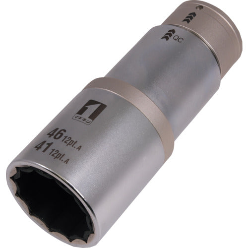 MUSTTOOL QC 소켓 더블 41/46mm 12각 IM-6W4146ISL-12K 19879 1개