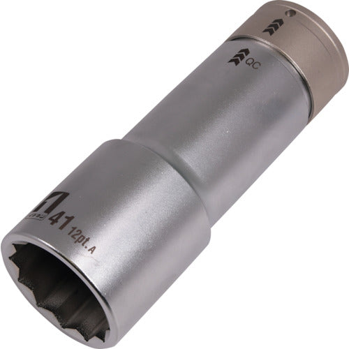 ＭＵＳＴＴＯＯＬ　ＱＣソケット　シングル　４１ｍｍ　１２角　ＩＭ−６Ｗ４１ＳＬ−１２Ｋ　19871　1 個