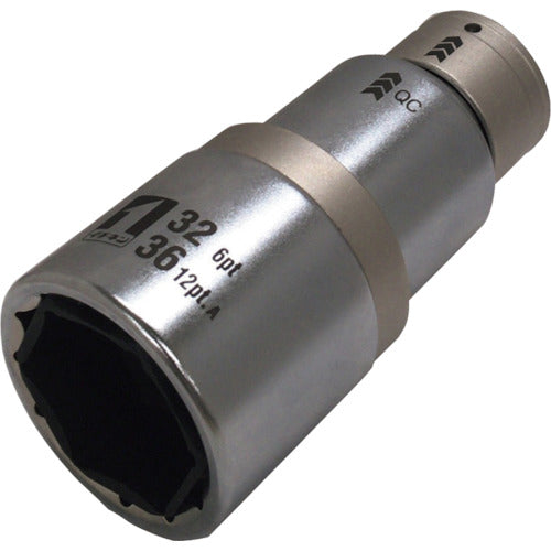 MUSTTOOL QC 소켓 더블 32/36mm 612각 IM-4W3236I-612K 19850 1개