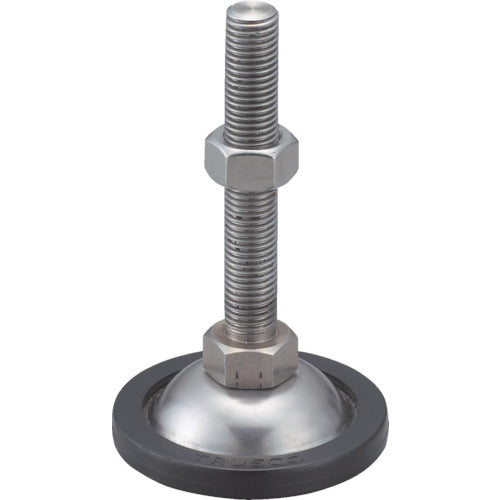 TRUSCO Adjuster Bolt 600kgf Type M16 x 180 Stainless Steel with Resin Base Cover SUS-NA-2-16X180 1 pc