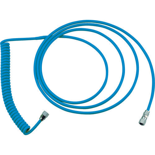 TRUSCO Air Coil Hose, Thin Urethane Coil Hose, Straight/L-Shaped, 4.4m, CH-300-30, 1 pc