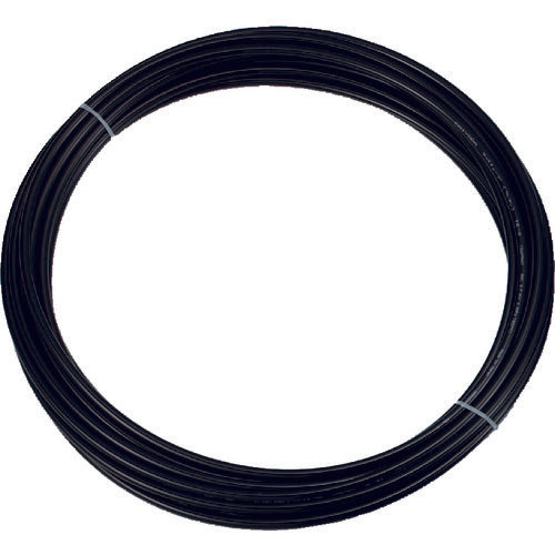TRUSCO Polyurethane Tube 8 x 5.0 mm 10 m Roll Black TEN-8-10-BK 1 Roll