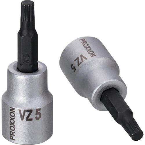 PROXXON XZN (spline) triple square bit 3/8" 5mm 83628 1 piece