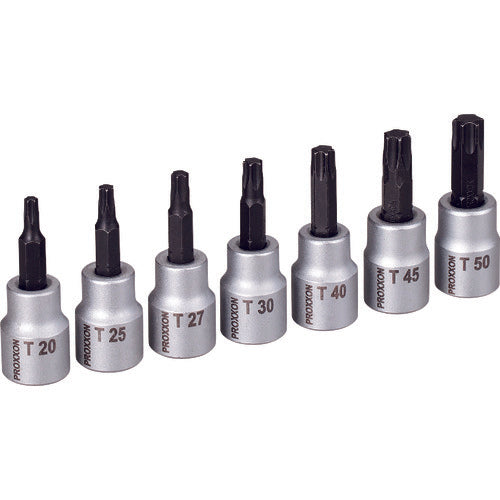 PROXXON Torx [R] Bit Socket 7-Piece Set 3/8" 83652 1 S