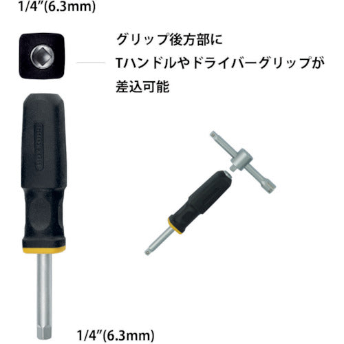 ＰＲＯＸＸＯＮ　ドライバーグリップ　１／４”　83702　1 本