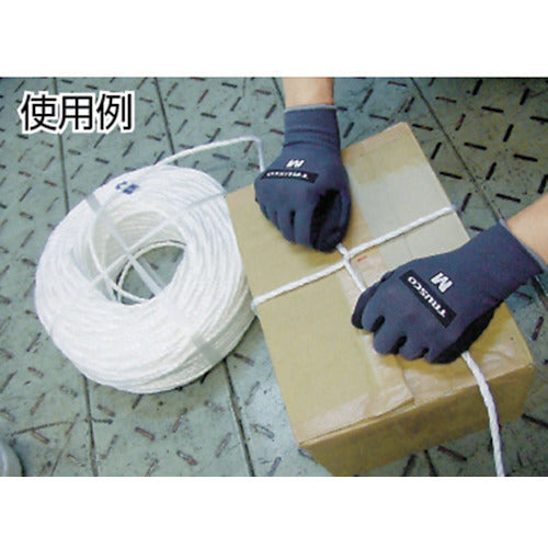 ＴＲＵＳＣＯ　ＰＰロープ　幅６ｍｍＸ長さ２００ｍ　白　PP-6200　1 巻