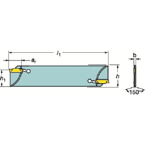 샌드빅 코로컷 1·2 돌출 블레이드(420) N123G55-25A2 1개
