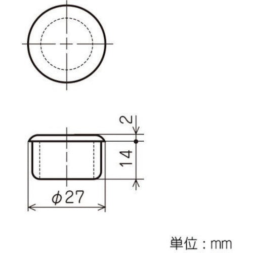 ＹＡＺＡＫＩ　プラスチックジョイント　Ｊ−１１０　ＰＥ　Ｓ　ブラック　キャップ用　イレクター　Φ２８用　J110SBL　1 個