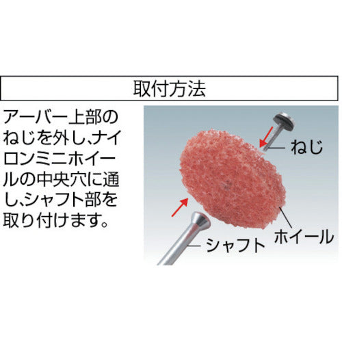 TRUSCO 나일론 미니 휠 소프트 #150 Φ25X축 직경 3 25매입 NM25-150 1 PK