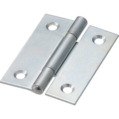 TRUSCO Steel Thick Hinge Trivalent Chrome Plated Finish Total Length 51mm 10 Pieces 888-51UNCR 1 Bag