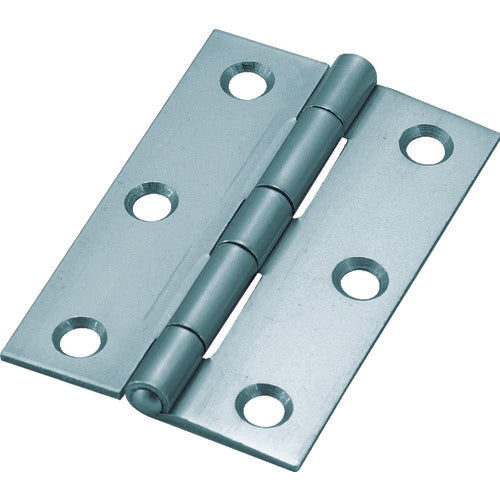 TRUSCO Steel Thick Hinge Silver Paint Finish Total Length 64mm (10 Pieces) 888-64SV 1 Bag