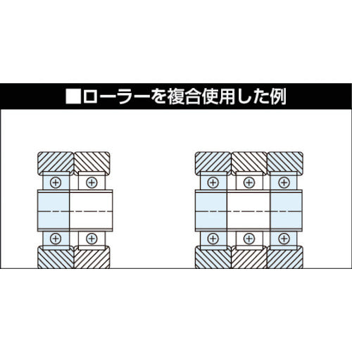 ＴＲＵＳＣＯ　ベストローラー　重荷重用　Φ３０　片側突出タイプ　BRH-30V　1 個