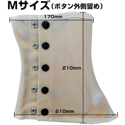 喜多　脚絆（帆布）　ボタンタイプ　Ｎｏ９５００　生成　Ｌ　NO9500-KINARI-L　1 組