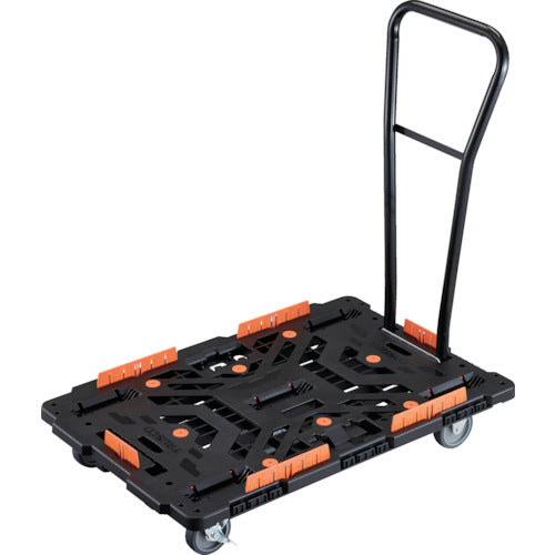 TRUSCCO 연결식 수지제 평대차 비틀 900X600 자재 3륜 내 2륜 스토퍼 부착 탈착식 핸들 부착 코볼레 고정 세트 부착 BT900KJ3S2H-E100 1대