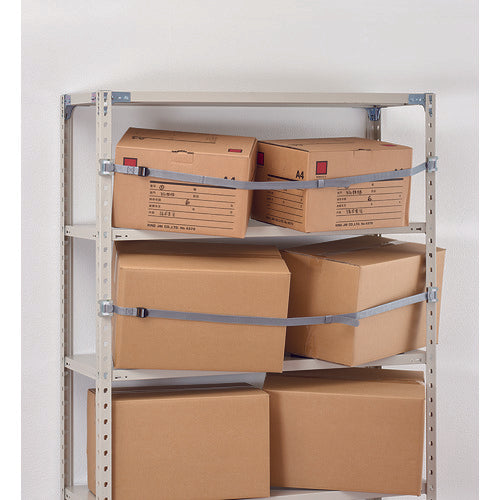 ＫＩＮＧ　ＪＩＭ　収納棚につける落下防止ベルト　対象物重量１００ｋｇ　耐震度震度６強相当　ＲＢ１８００　RB1800　1 本