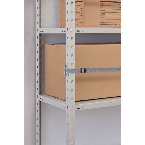 ＫＩＮＧ　ＪＩＭ　収納棚につける落下防止ベルト　対象物重量１００ｋｇ　耐震度震度６強相当　ＲＢ１８００　RB1800　1 本