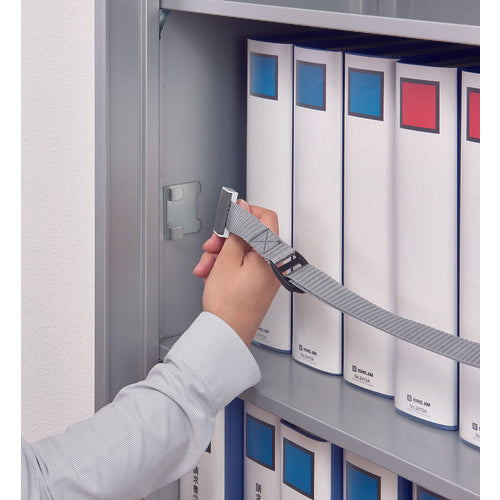 ＫＩＮＧ　ＪＩＭ　収納棚につける落下防止ベルト　対象物重量１００ｋｇ　耐震度震度６強相当　ＲＢ１８００　RB1800　1 本