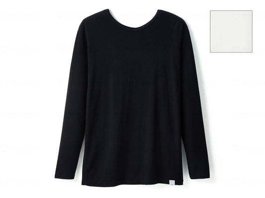 HONESTIES 뒷면 없음 레데스 긴 소매 인 나 화이트 S