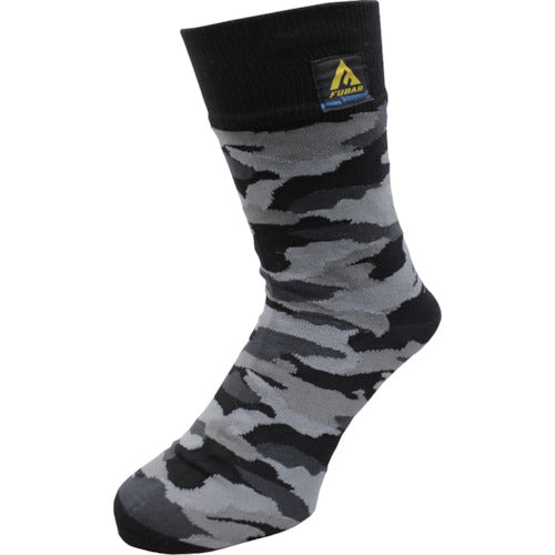 Otafuku FUBAR Waterproof Socks Camouflage x Black L FB-505-ME/BK-L 1 pair