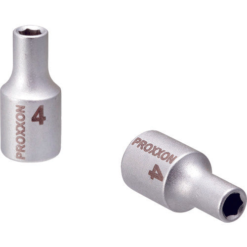 PROXXON Socket 1/4" (Hexagonal Type) 4mm 83710 1 pc