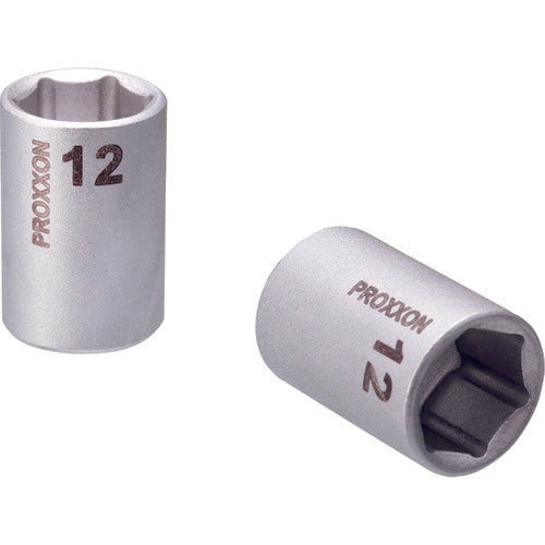 PROXXON Socket 1/4" (Hexagonal Type) 12mm 83726 1 pc
