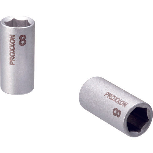 PROXXON Socket 1/4" (Hexagonal Type) 8mm 83718 1 pc