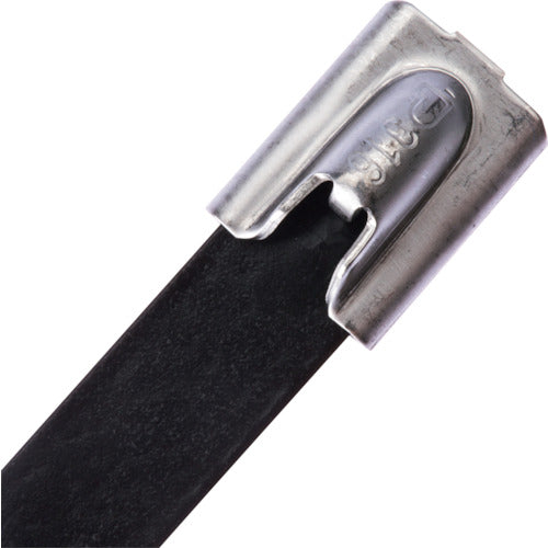 ストロングホールド　フルコーティングステンレススチールバンド　ＳＵＳ３１６Ｌ　長さ２３３ｍｍ　幅４．６ｍｍ　１００本入り　ＩＭＬＴＦＣ６４Ｓ−Ｃ６Ｌ　IMLTFC64S-C6L　1 袋