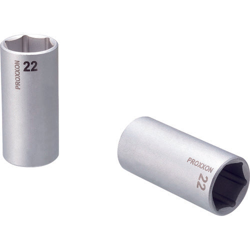 ＰＲＯＸＸＯＮ　ディープソケット３／８”（６角タイプ）　２２ｍｍ　83548　1 個