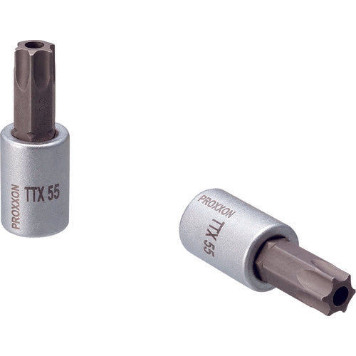 PROXXON Torx [R Down] Bit Socket 3/8" with Tamper Proof Hole TTX55 83600 1 pc