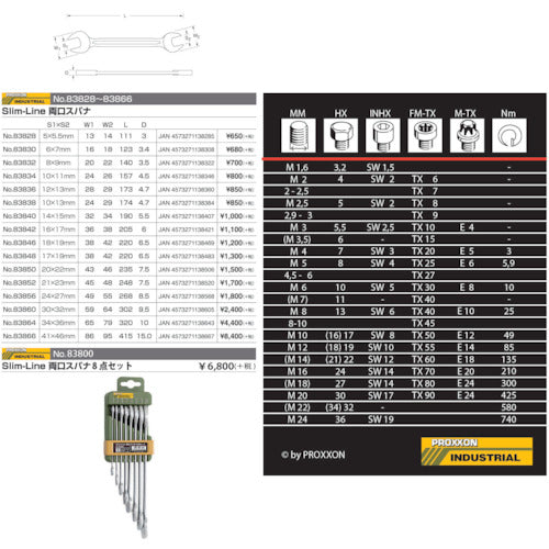 PROXXON Double-ended wrench 6 x 7 mm 83830 1 piece