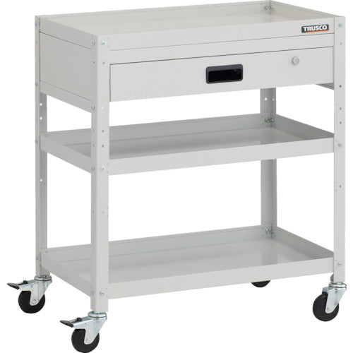 TRUSCO Tool Wagon Rabbit Wagon 700 x 450 x H810 1 Drawer with Rubber Wheels White RBW-873V-W 1 Unit